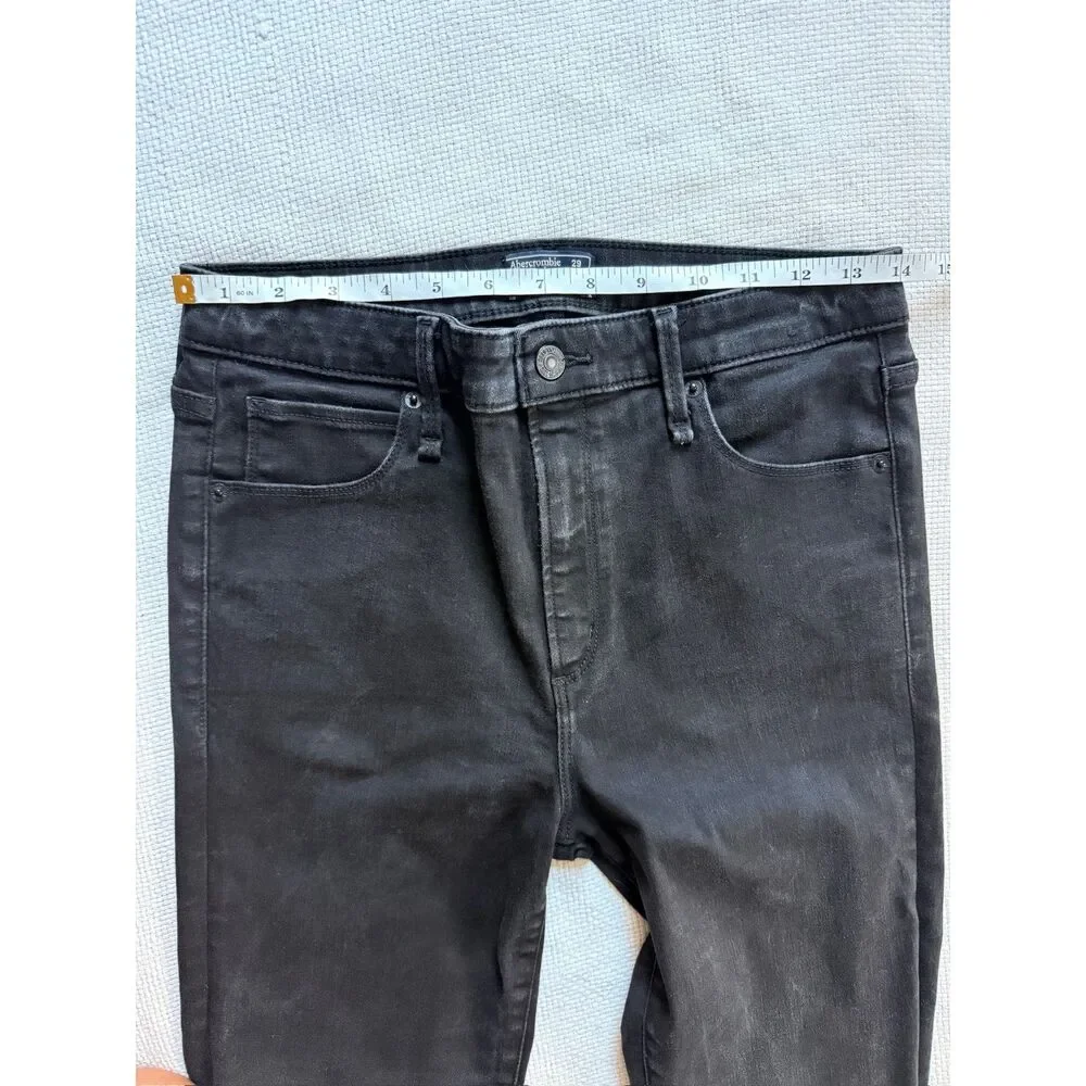 Abercrombie & Fitch Women's Skinny High Rise Jeans black pants sophisticated